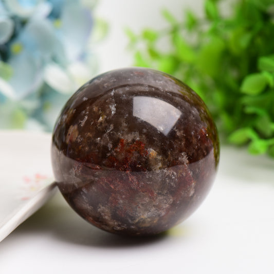 2.5"-4.0" Red Calcite Crystal Sphere Bulk Wholoesale