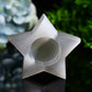3.5" Star Shape Candle Holder Selenite Carving Bulk Wholesale
