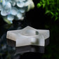 3.5" Star Shape Candle Holder Selenite Carving Bulk Wholesale