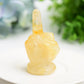 2.7" Mixed Crystal Middle Finger Gesture Crytsal Carving Bulk Wholesale