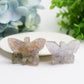2.0"-2.5" Clear Quartz Cluster Butterfly Crystal Carving Bulk Wholesale