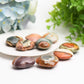 1.4" Polychrome Heart Crystal Carving Palm Stone Bulk Wholesale
