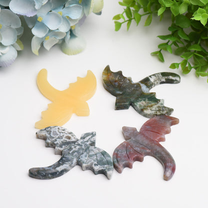 3.5" Flying Dragon Crystal Carving Bulk Wholesale