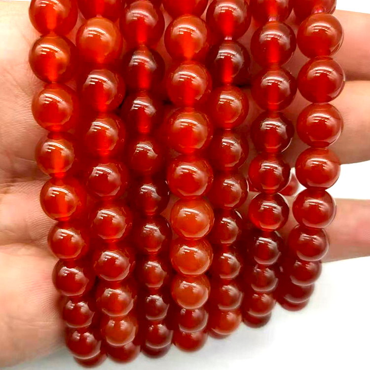 8mm Carnelian Stretchy Gemstone Bracelet