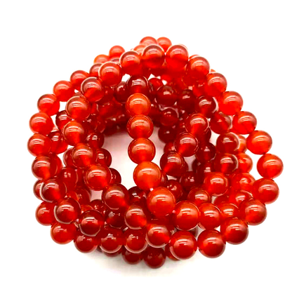 8mm Carnelian Stretchy Gemstone Bracelet