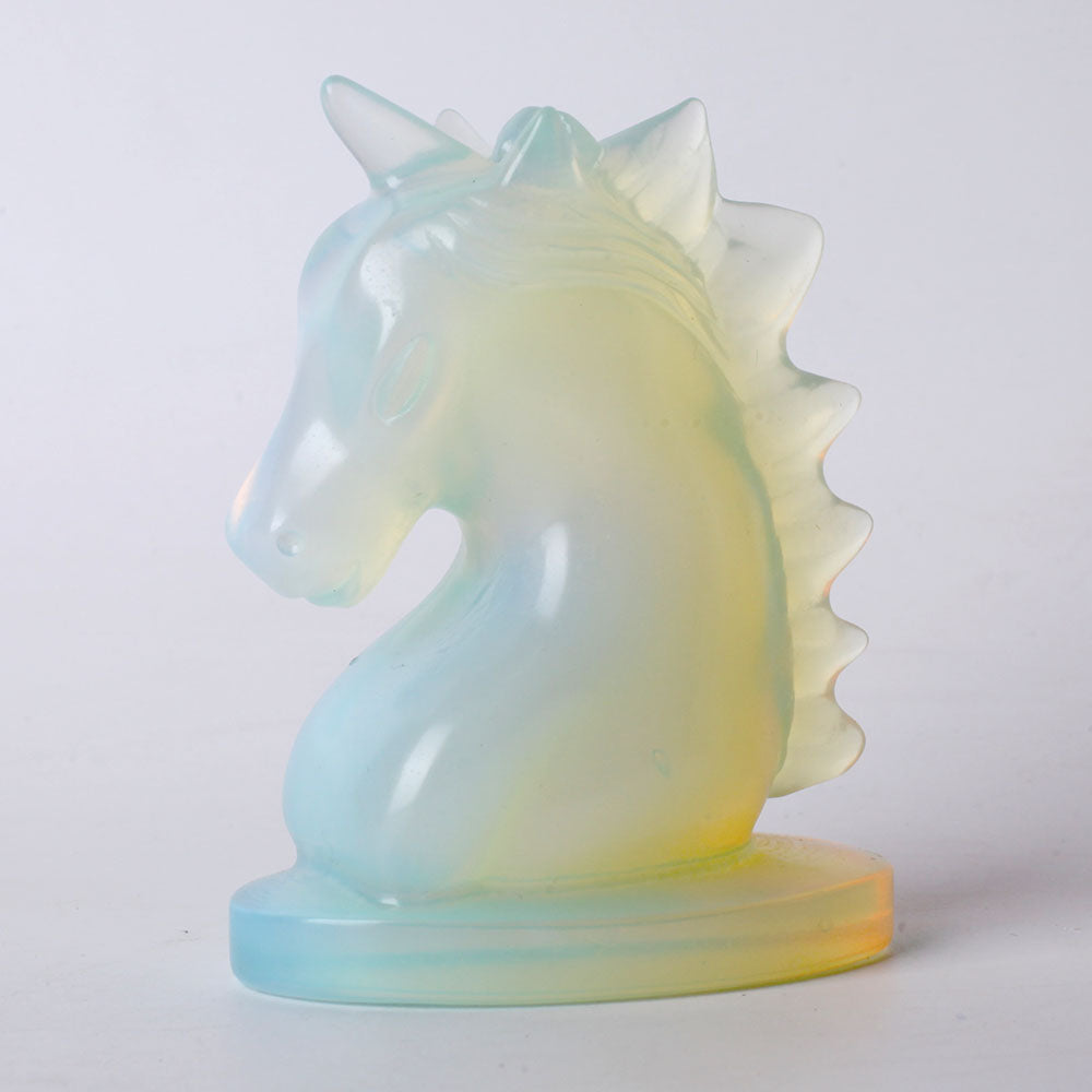 3.5" Unique Opalite Crystal Carving Unicorn