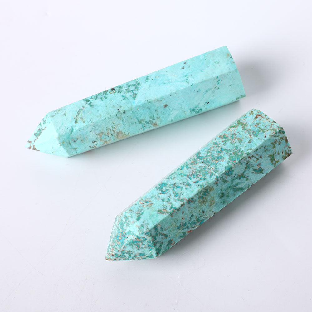 Set of 3 Chrysocolla Crystal Points