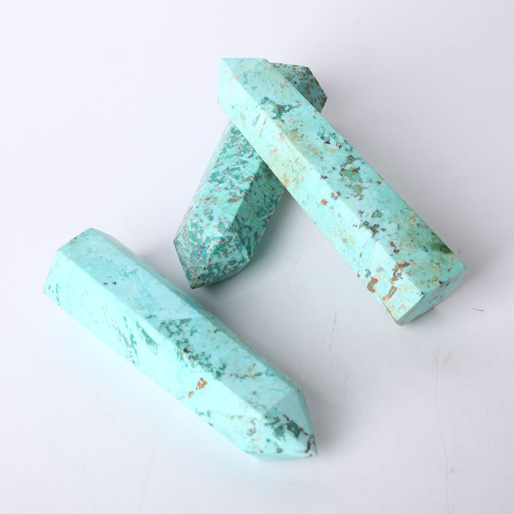 Set of 3 Chrysocolla Crystal Points