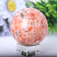Gold Strawberry Quartz Sphere