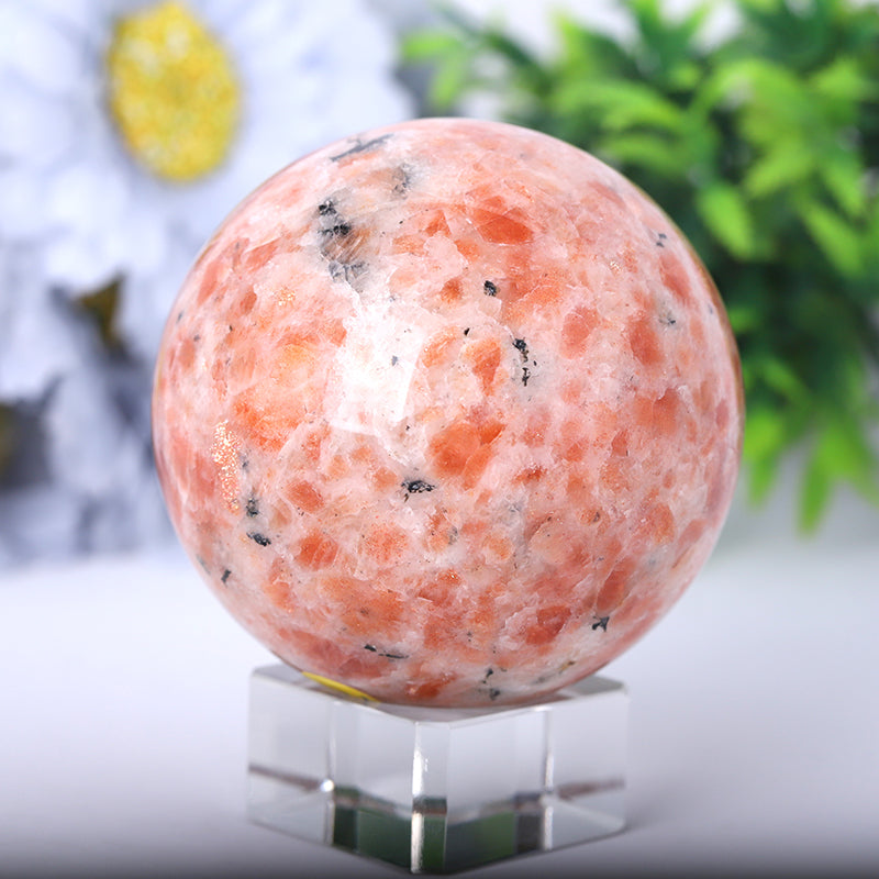 Gold Strawberry Quartz Sphere