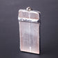 Wire Wrapped Pink Selenite Square Slice Crystal Pendant