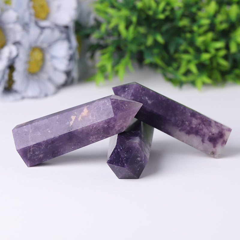 Natural Purple Mica Points Healing Tower