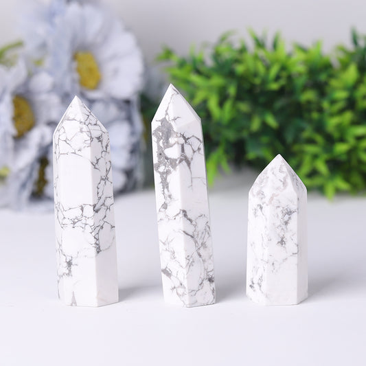 Wholesale Howlite Point Healing Tower