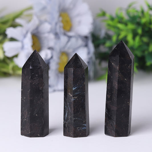 Natural Astrophylite Point for Collection Healing Tower