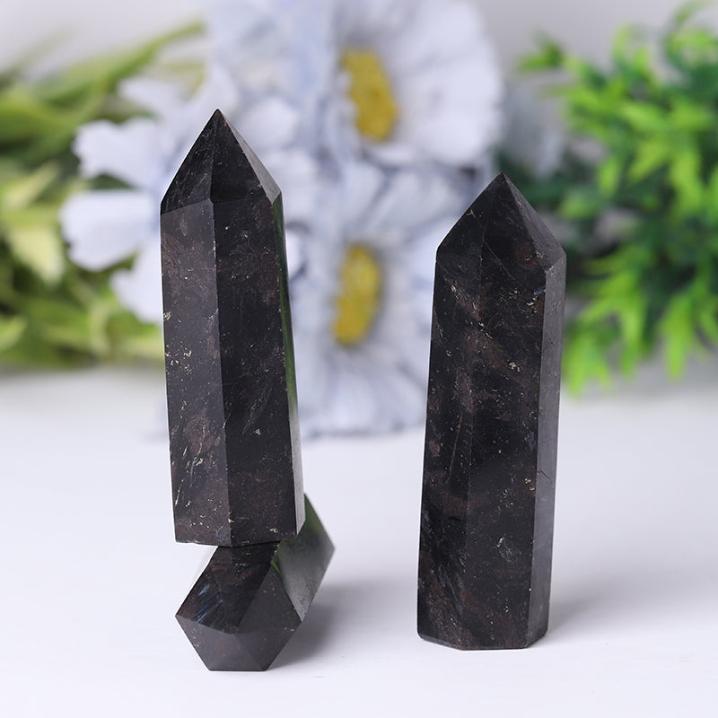 Natural Astrophylite Point for Collection Healing Tower