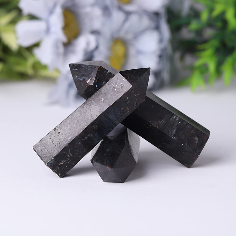 Natural Astrophylite Point for Collection Healing Tower