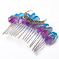 3" Aura Angel Crystal Crown Comb