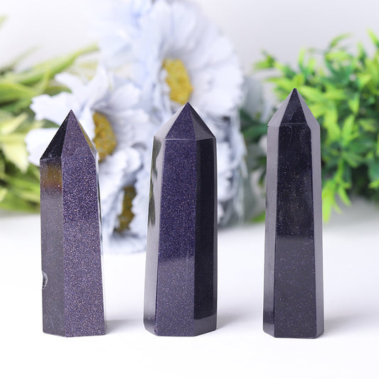 Blue Sandstone Point for Healing