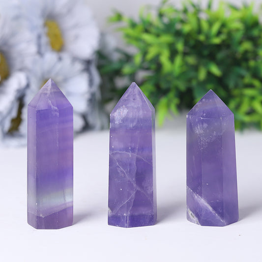 Wholesale Natural Healing Stone Purple Fluorite Points