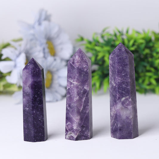 Wholesale High Quality Purple Lepidoite Crystal Point For Decoration