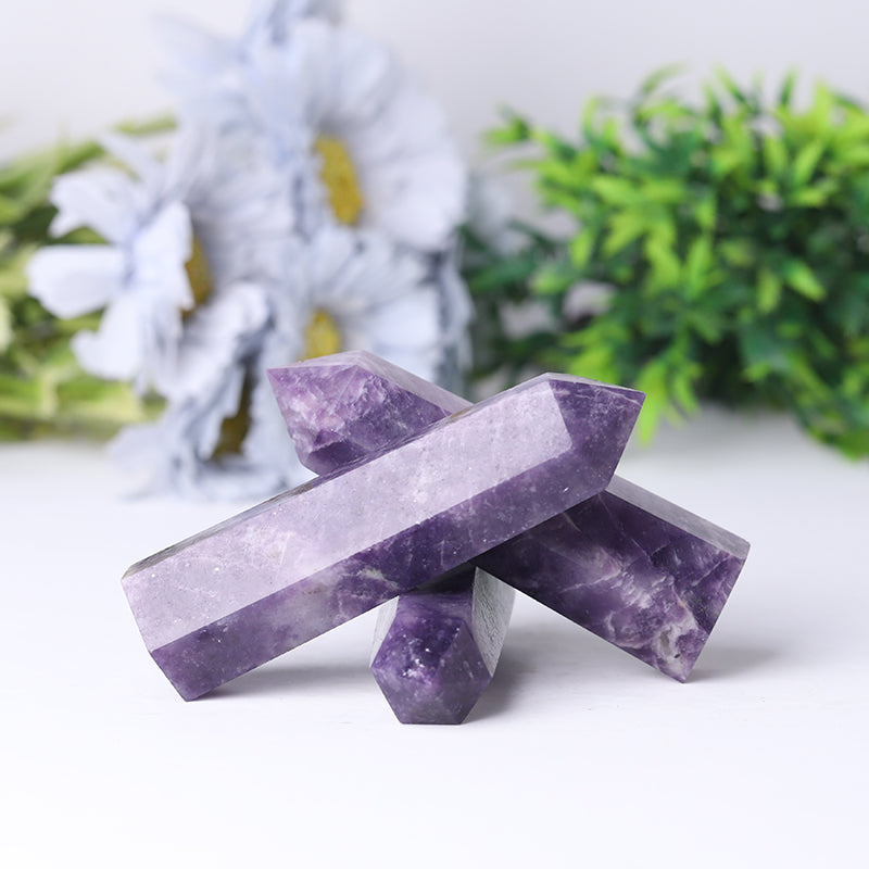 Wholesale High Quality Purple Lepidoite Crystal Point For Decoration