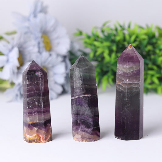 Wholesale Natural Rainbow Fluorite Tower for Decoration