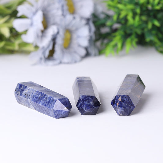 Wholesale Natural Crystal Healing Stone Sodalite Crystal Point