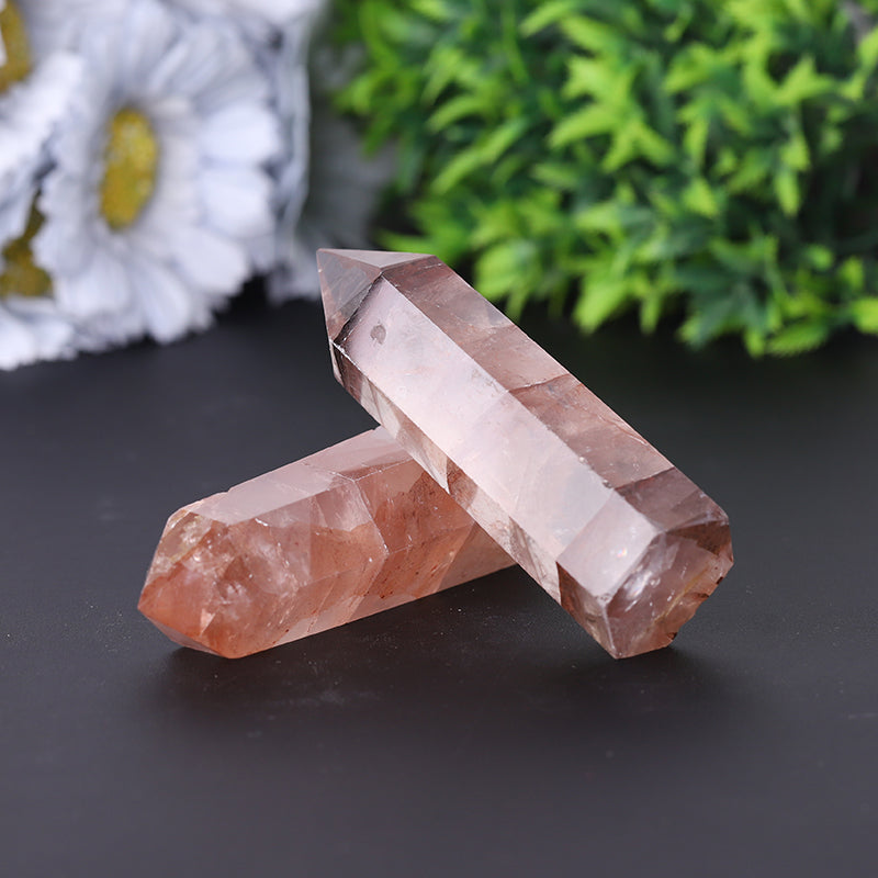Wholesale Natural High Quality Fire Quartz Crystal Point