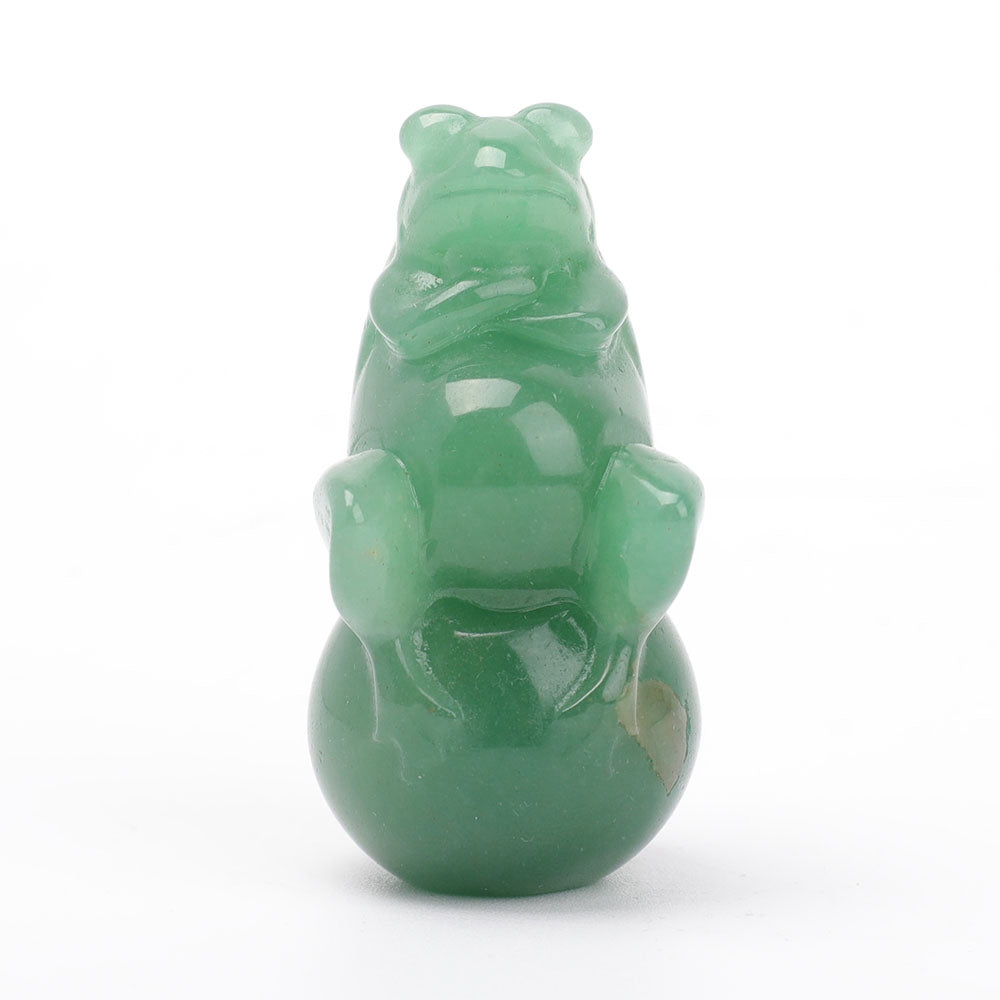 Green Aventurine Crystal Carving Frog