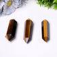 Wholesale Natural High Quality Tiger Eye Stone Quartz Crystal Double Point DT Wand