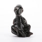 Silver Obsidian Crystal Carving Lizard
