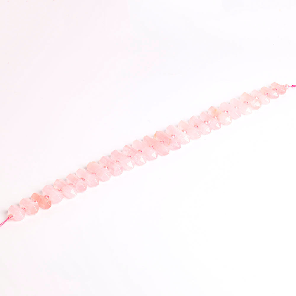 Rose Quartz Crystal Chain String for DIY