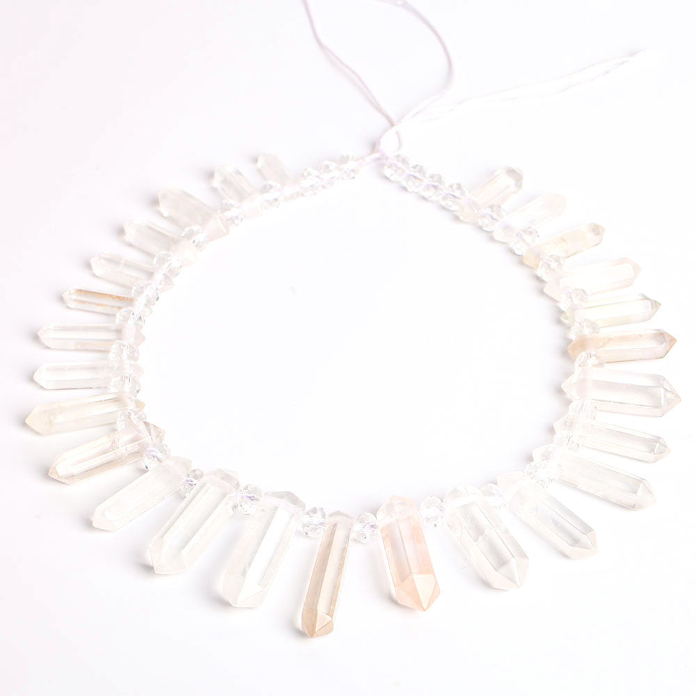 Clear Quartz Crystal Chain String for DIY