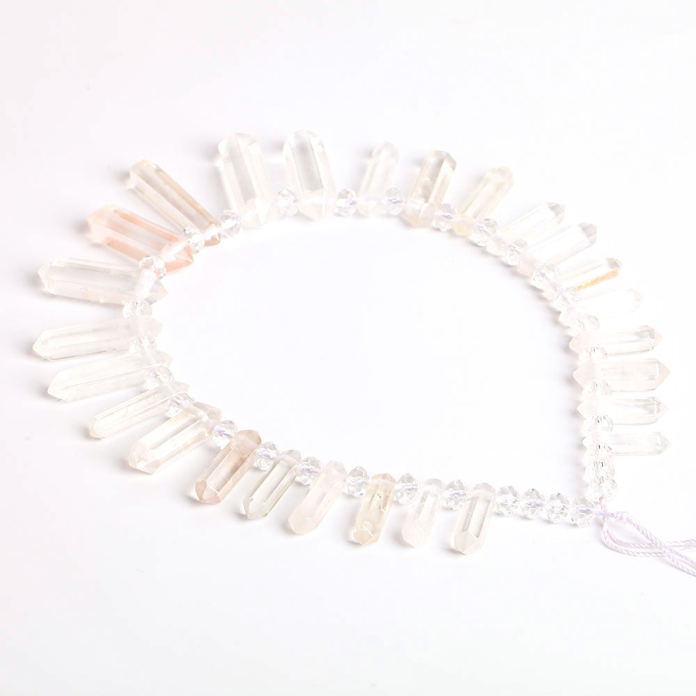 Clear Quartz Crystal Chain String for DIY