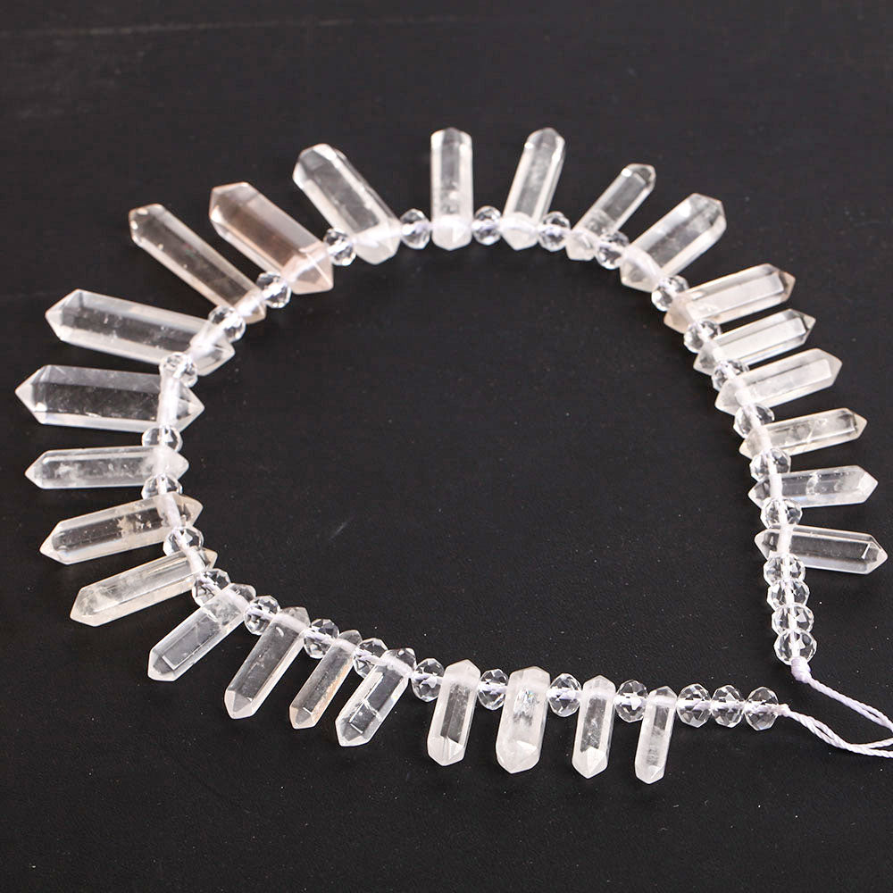 Clear Quartz Crystal Chain String for DIY