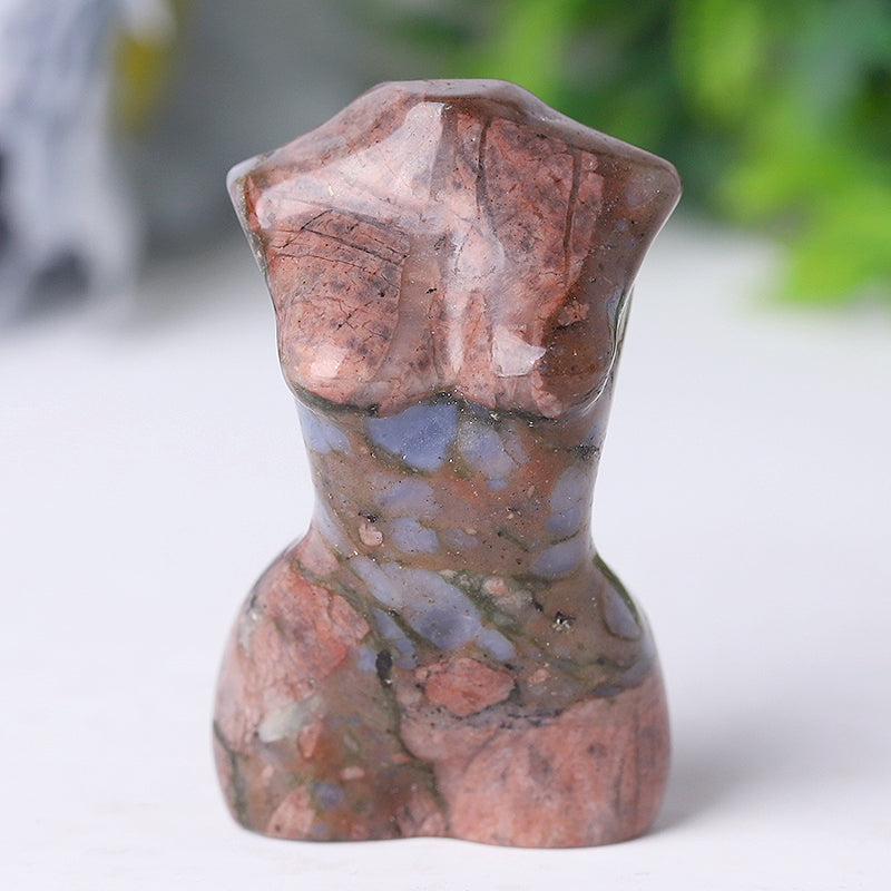 Wholesale Crystal Tiny Women Body Figurine Crystal Torso Statue Carved Goddess Model Body