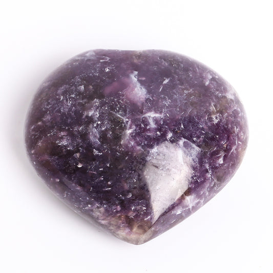 Lepidolite Heart Shape Free Form