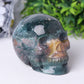 Ocean Jasper Crystal Skull Carvings for Halloween