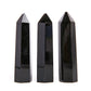 Set of 3 Black Obsidian Crystal Point