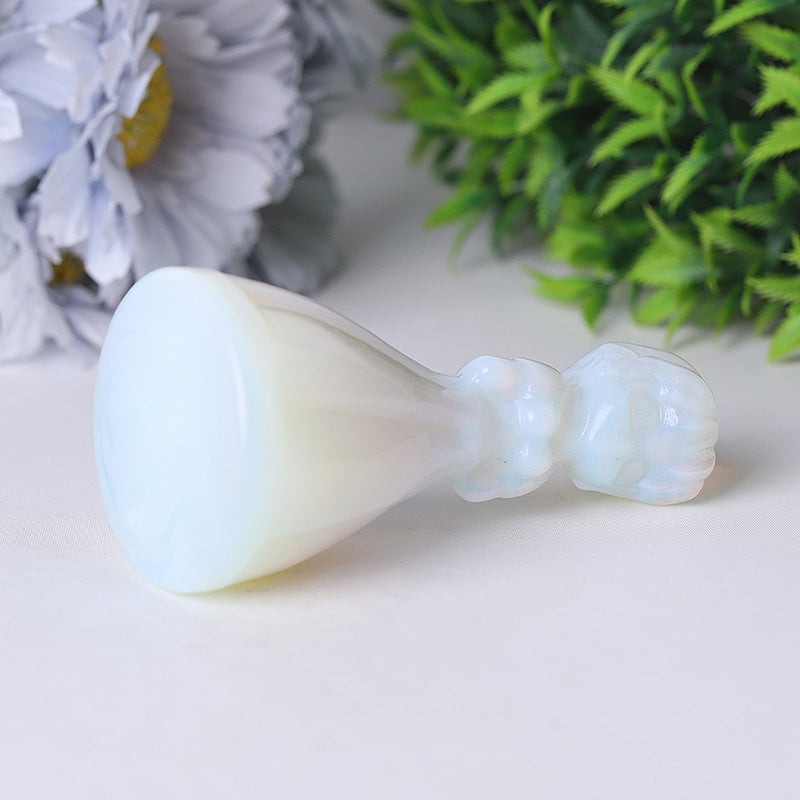 4" Wholesale Opalite Snow White Princess Carvings for Decoration