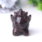 Natural Garnet Unicorn Hand Carving for Collection