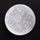 Selenite Palm Stone with Moon Printing
