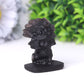 Black Obsidian Fortune Cat Crystal Carving for Decoration