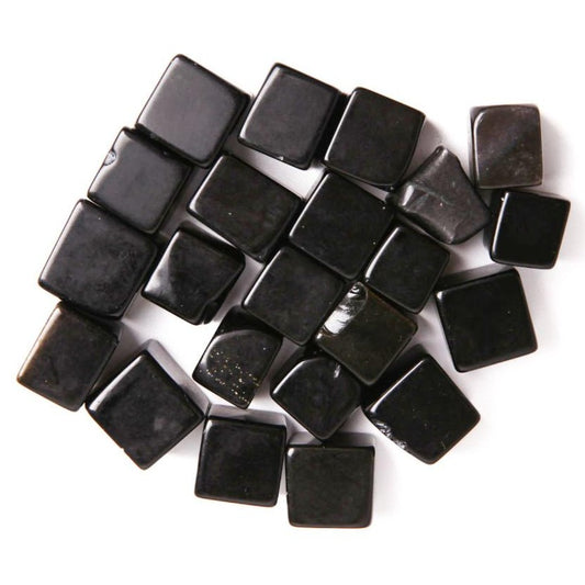 Black Obsidian Crystal Cubes Shape Stone