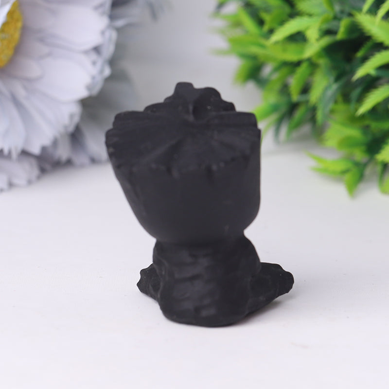Black Obsidian Groot Crystal Carvings