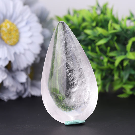 3“ Big Natural Clear Quartz Tear Drops