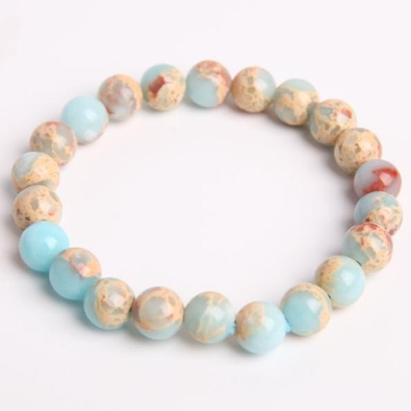 8mm Agate Crystal Bracelet