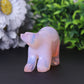 3" Pink Opal Bear Carving for Collection Crystal Gift