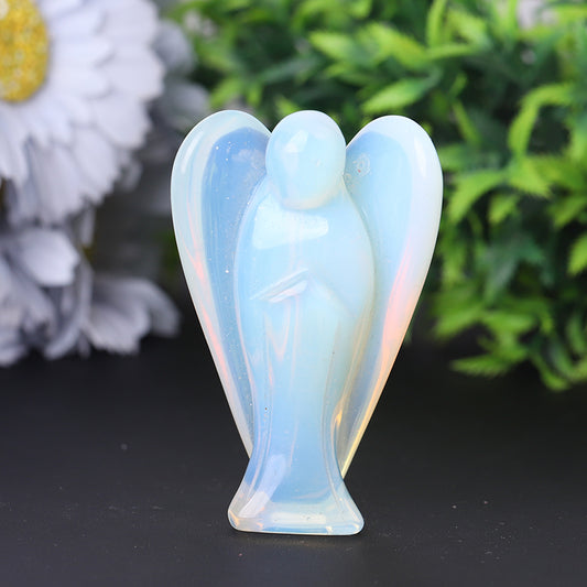 3" Opalite Angel Crystal Carvings