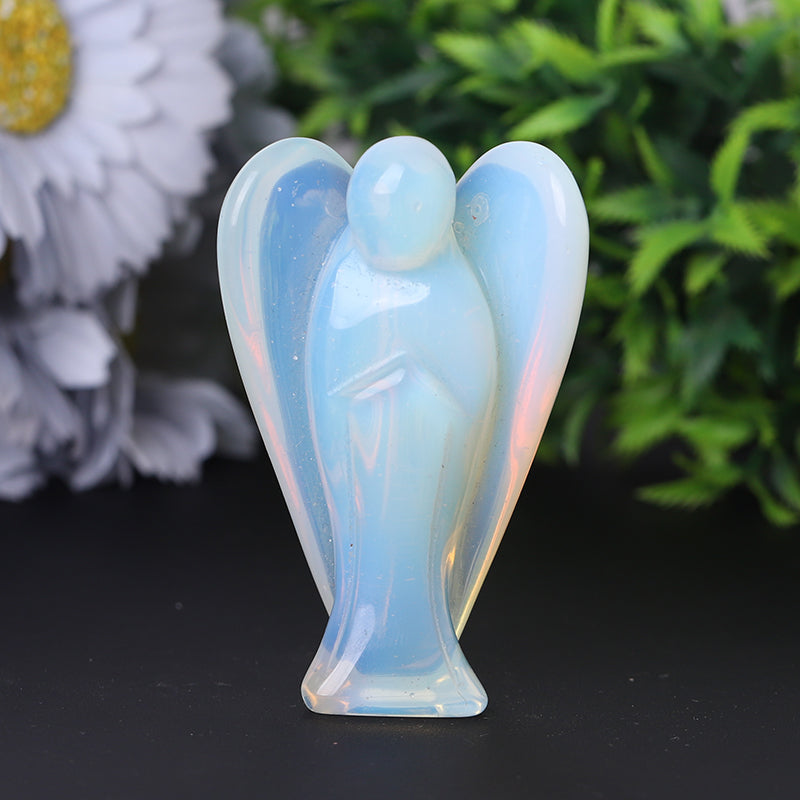 3" Opalite Angel Crystal Carvings